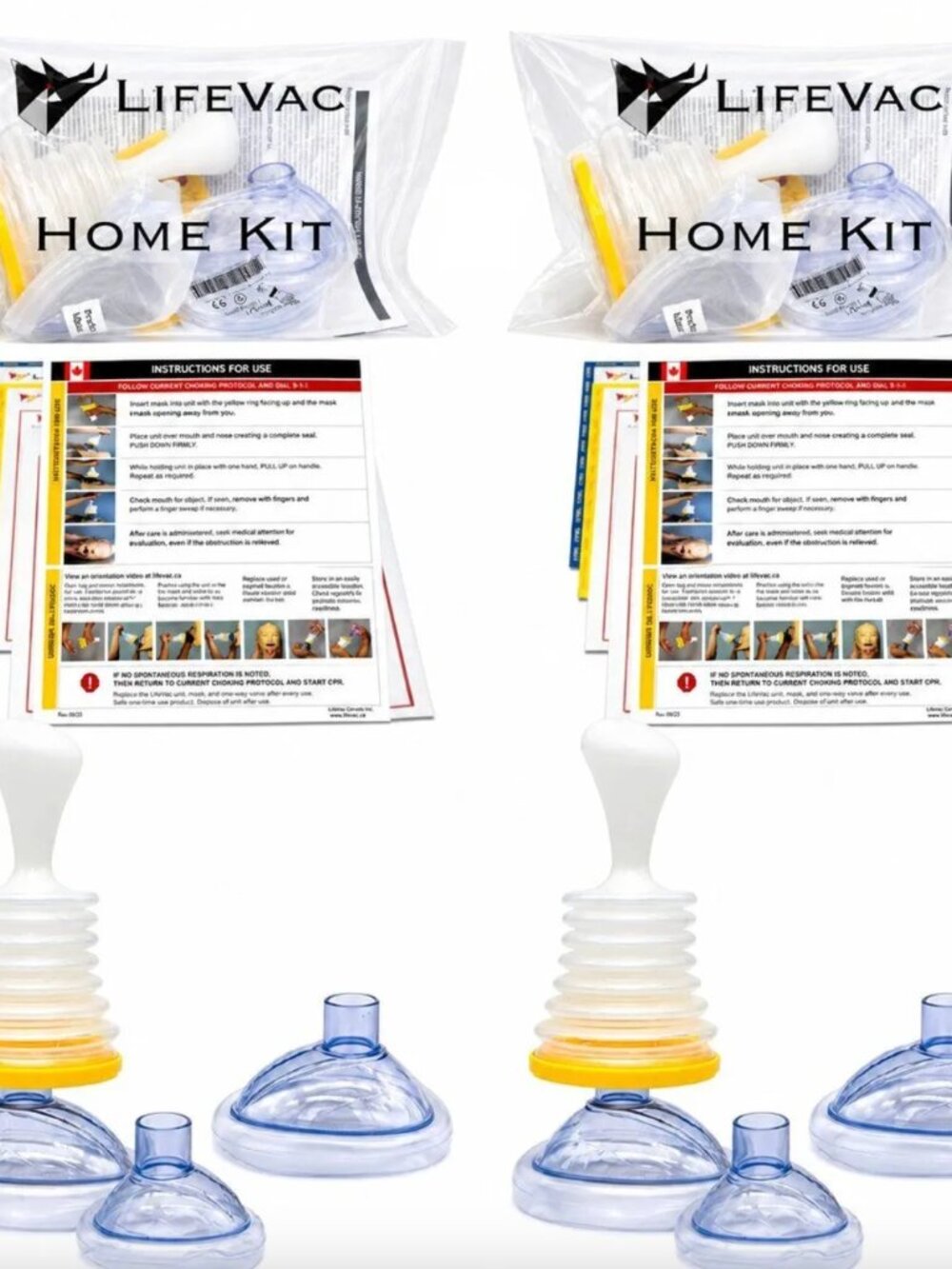 LifeVac Travel Kit & 2 Packs - NEW With Sealed Masks